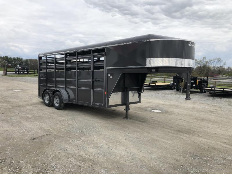 2022 Delta Manufacturing 16ft Gooseneck Livestock Trailer *Extra Height* Livestock Trailer