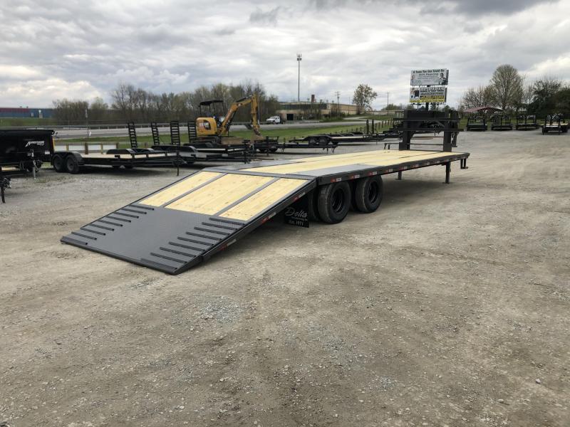 2024 Delta 102"X32' Hydraulic Dovetail Gooseneck Equipment Trailer Bhm4Cu