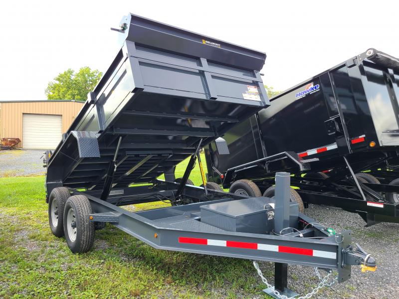 Belmont 7'x 12' Heavy Duty 12k Low Profile Dump With Power Tongue Jack Belmont 7'x 12' Heavy Duty 12k Low Profile Dump With Power Tongue Jack