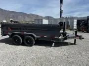 2026 RawMaxx 7x14 GDX Heavy Duty 13lb I-Beam Telescopic Dump Trailer