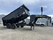 2026 Big Tex Trailers 7x14 14GX Heavy Duty Gooseneck Scissor Lift Dump Trailer