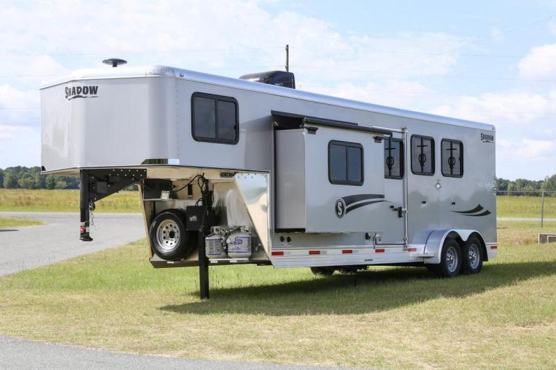 2021 Shadow Trailers Getaway 3 Horse Trailer Slant Load Gooseneck w/ 9' Living Quarters 2021 Shadow Trailers Getaway 3 Horse Trailer Slant Load Gooseneck w/ 9' Living Quarters