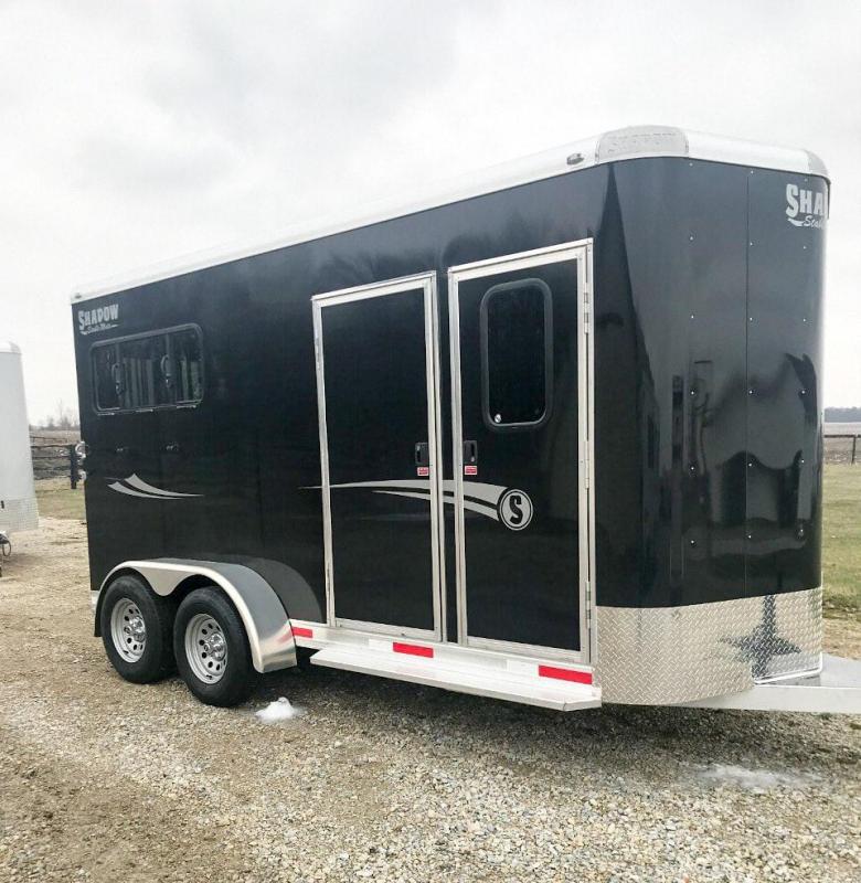 2020 Shadow Trailers 2H Slant BP Mid Tack 64160W-2SL-MID-BP Horse Trailer 2020 Shadow Trailers 2H Slant BP Mid Tack 64160W-2SL-MID-BP Horse Trailer