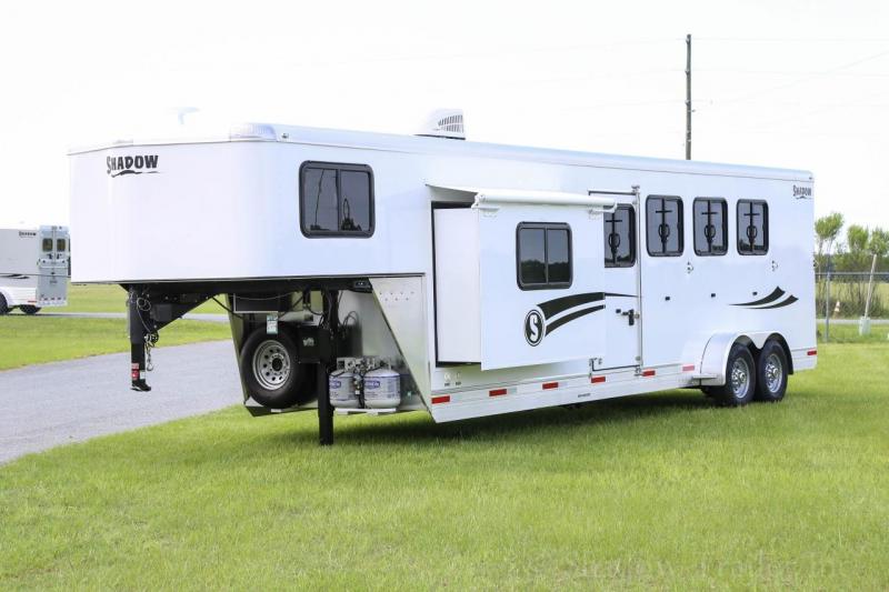 2021 Shadow Getaway 4 Horse Slant Load Goose Neck w/ 9'6" Living Quarters 2021 Shadow Getaway 4 Horse Slant Load Goose Neck w/ 9'6" Living Quarters