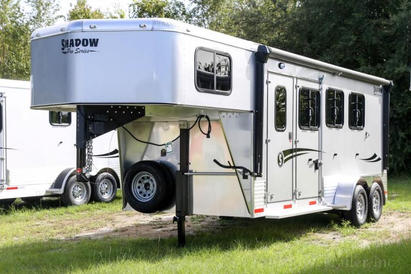 2021 Shadow PRO 3 Horse Trailer Slant Load Plus Pack Goose Neck w/ Escape Door 2021 Shadow PRO 3 Horse Trailer Slant Load Plus Pack Goose Neck w/ Escape Door
