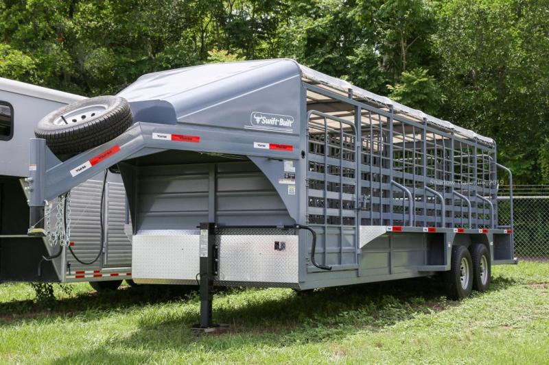 2019 Swift Built Trailers 24' Steel Stock Gooseneck Trailer 2019 Swift Built Trailers 24' Steel Stock Gooseneck Trailer