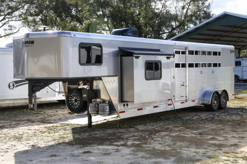 2021 Shadow STOCK 4 Horse Slant Load Gooseneck w / 10'6 LQ 2021 Shadow STOCK 4 Horse Slant Load Gooseneck w / 10'6 LQ