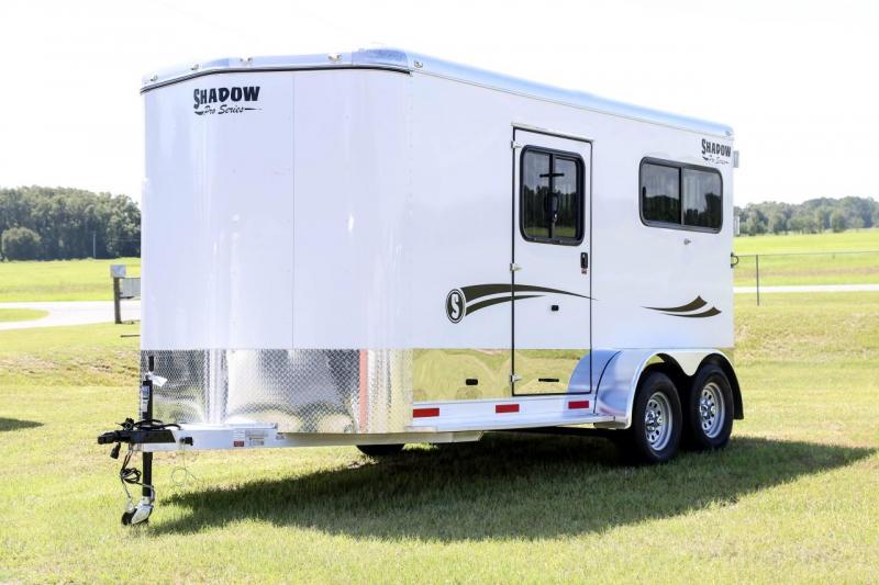 2021 Shadow PRO 2 Horse Trailer Straight Load Bumper Pull w/ Rear Ramp 2021 Shadow PRO 2 Horse Trailer Straight Load Bumper Pull w/ Rear Ramp