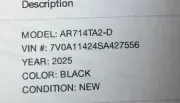 2025 American Hauler AR714TA2-D General Trailers