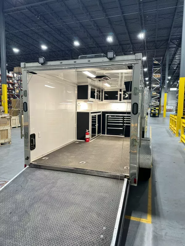 (2) Enclosed & up fitted 7 x 14 Cargo Trailers