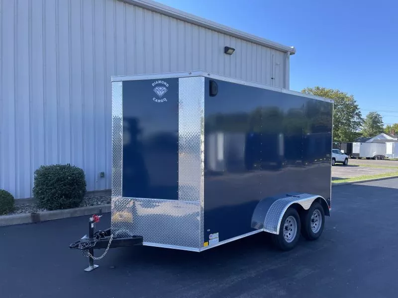 2026 Diamond Cargo 7' x 12' V Nose / 5 YR WARRANTY Cargo / Enclosed Trailer