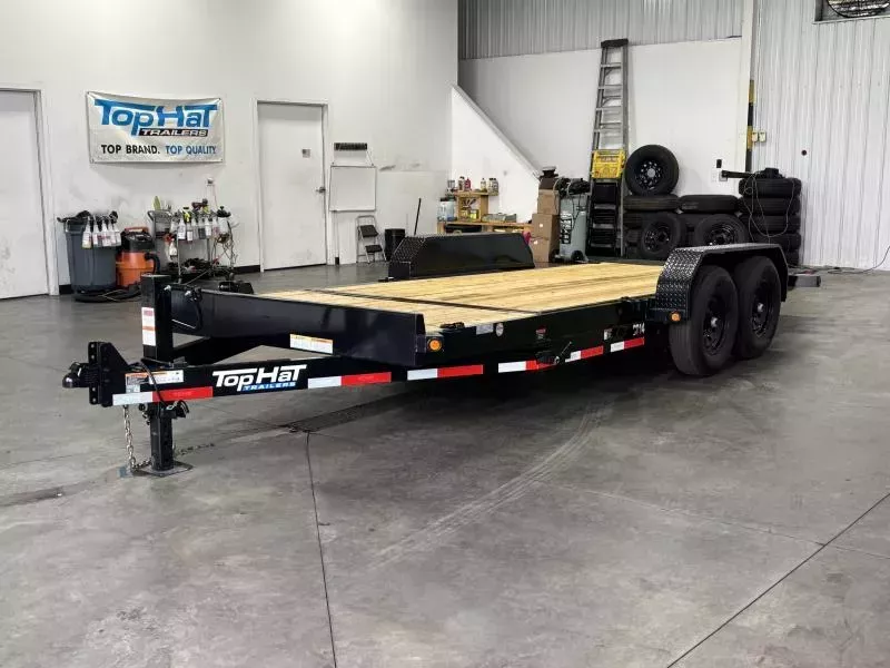 2025 Top Hat Trailers TILT DECK SHOCK 10K - 22x83" TDS 14K Tilt Trailer