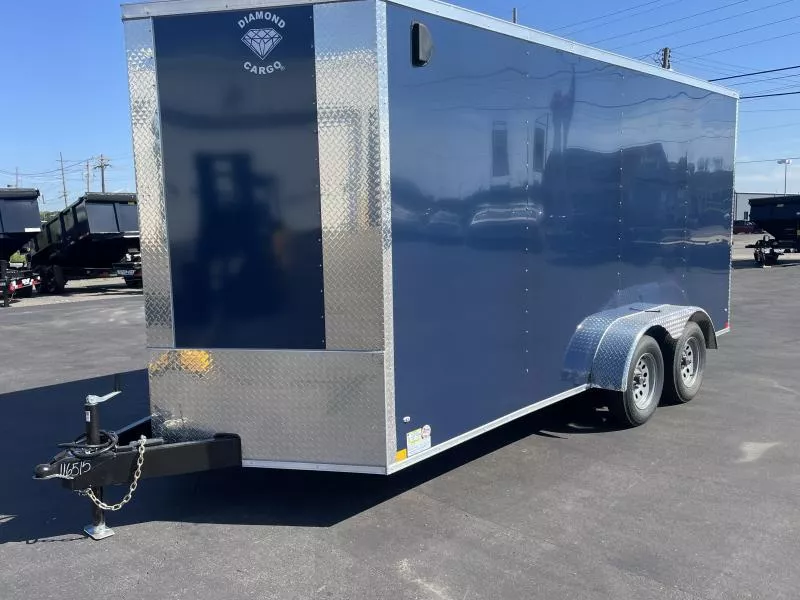 2026 Diamond Cargo 7' x 16' V Nose Tandem Axle Cargo / Enclosed Trailer