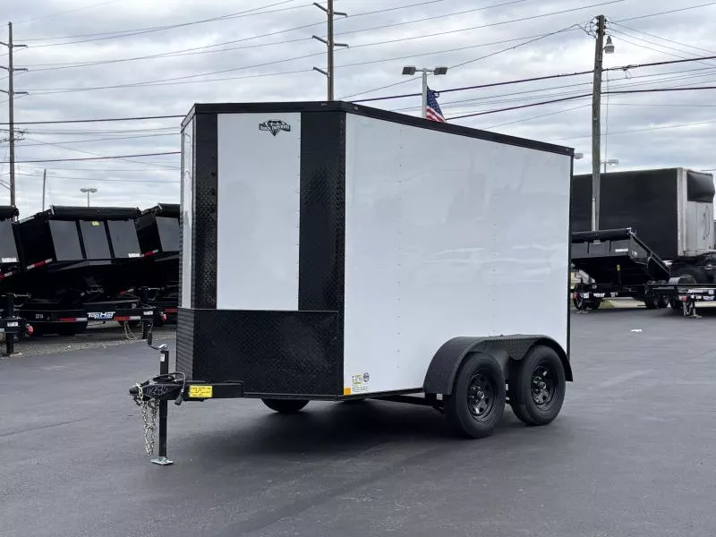 2026 Diamond Cargo 6' x 10' V Nose Tandem Axle  Cargo / Enclosed Trailer