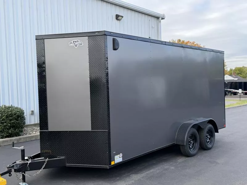 2026 Diamond Cargo 7' x 16' V Nose Tandem Axle Cargo / Enclosed Trailer