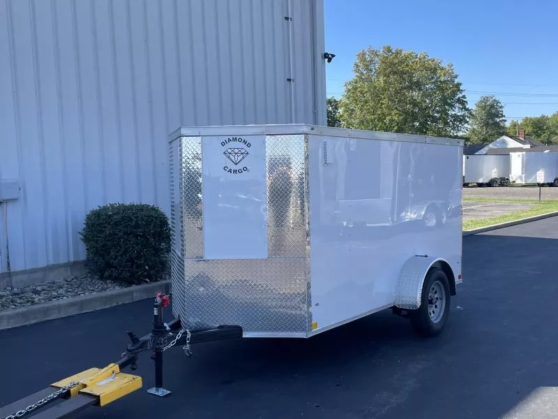 2026 Diamond Cargo 5' x 10' V Nose Single Axle/ 5 Year Warranty Cargo / Enclosed Trailer
