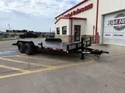 2026 Buck Dandy 10K 18' Steel Deck Auto Hauler w/ Slide in Ramps (2' Dovetail) 