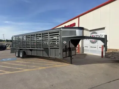 2026 Calico Trailers 24' X 6' X 6' 6 In Ranch King GN Stock Trailer
