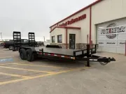 2026 Buck Dandy 14K 20' Steel Deck Equipment Hauler W/ 2' Dovetail - Equipment Stand Up Ram 