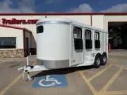 2027 Calico Trailers 17' 3 Horse Slant W/ Drop Down Windows 