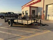2027 DNJ 77 In X 12' Utility W/ Dovetail Spring Assist Ramp Gate 