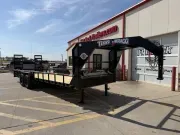 2026 Texas Bragg 83 In X 24' GN Big Pipe Lowboy W/ HD Stand Up Equipment Ramps 