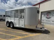 2026 Calico Trailers 16’ X 6’ X 6’6 In. Calico Stock Trailer - White 