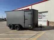 2027 H&S Trailers 6' X 12' Tandem Cargo Trailer W/ Rear Ramp Door 