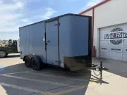 2026 Cargo Craft 7' X 16' Elite V-Nose Cargo W/ Rear Load Lights (Slate Blue) 
