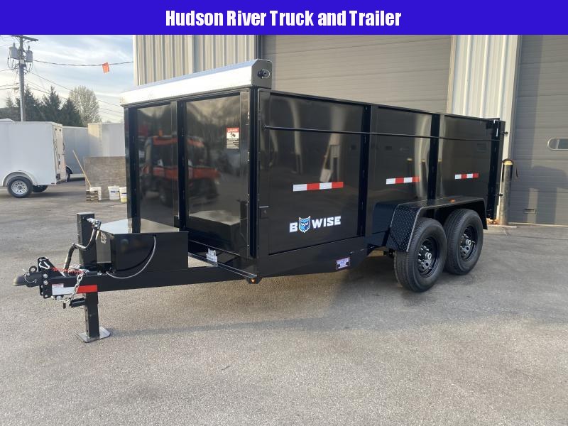 2023 BWISE 7x14 (7 Ton) Dump Trailer **WITH 4' HIGH SIDES** Hudson