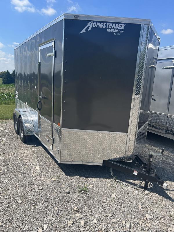 Homesteader 7 x 14 Tandem Axle Enclosed Cargo Trailer w/ OHV Package Homesteader 7 x 14 Tandem Axle Enclosed Cargo Trailer w/ OHV Package