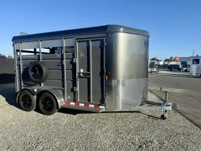 2027 Maverick Trailers 14' BP Stock with Rear Slider Gate