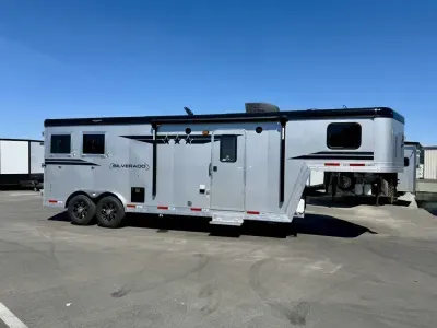 2027 Bison Trailers SV8209 LQ 8' Wide 2 Horse Trailer