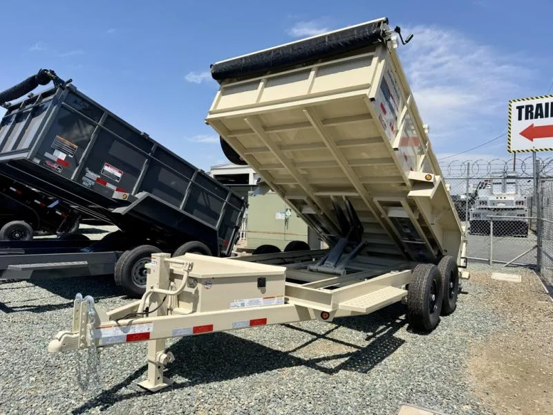2026 Snake River 7x14 Dump Trailer 14K Contractor with Spreader Gate