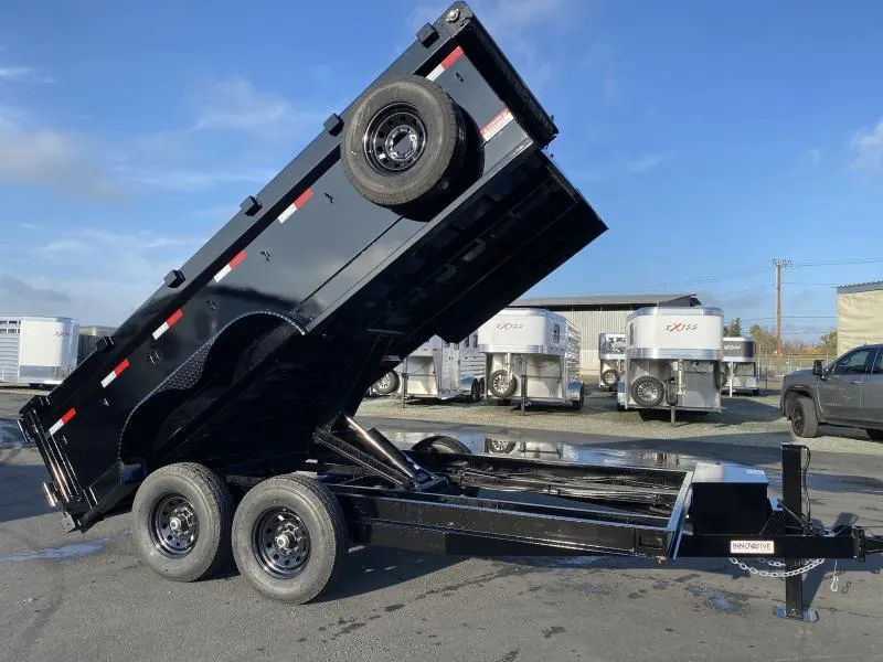 2025 Innovative 7x14 Dump Trailer 14K Comp DLX - 32" Sides / Runni