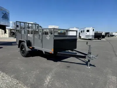 2026 C and B Quality Trailer Works 5'x10' Utility Landscape Grey/Blackout