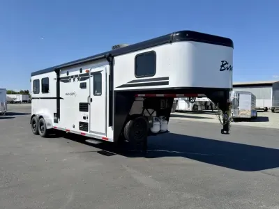 2026 Bison Trailers RG7208 LQ Horse Trailer