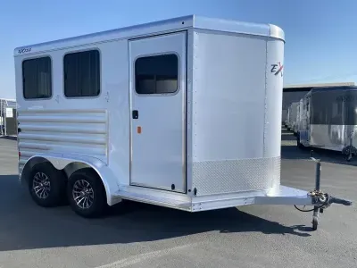 2026 Exiss Trailers 2 Horse BP Express XT Trailer with Rear Tack