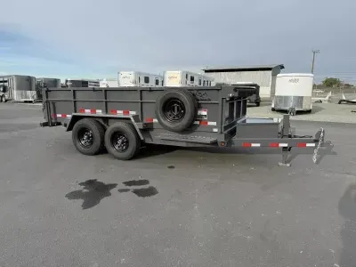 2027 Snake River 7x14 Dump Trailer 14K Contractor w/ Spreader