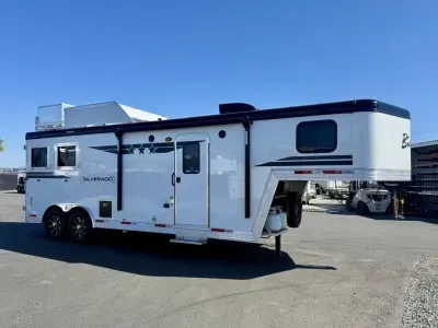 2027 Bison Trailers SV8209 LQ 8' Wide 2 Horse Trailer