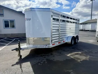 2027 Exiss Trailers STK616 BP Express Livestock Trailer with Side Ramp