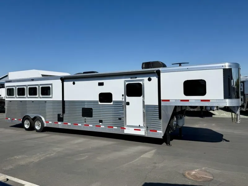 2026 Sooner Premier 8414 Glide LQ 4 Horse Trailer