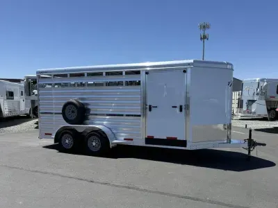 2026 Exiss Trailers STK616 BP Express Livestock Trailer with Side Ramp