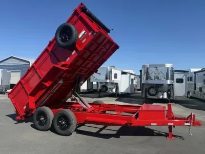 2027 Snake River 7x14 Dump Trailer 14K Contractor- 3' Sides