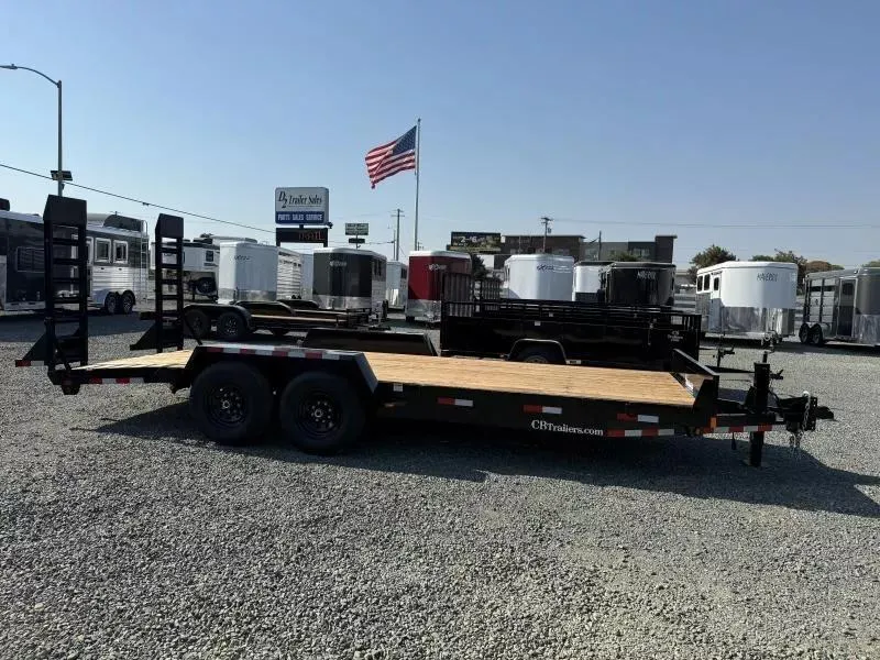 2026 C and B Quality Trailer Works 20' Flatbed 15.4K Equipment Trailer with Dovetail