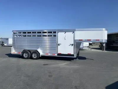 2026 Exiss Trailers STK7020 Stock Trailer with Side Ramp