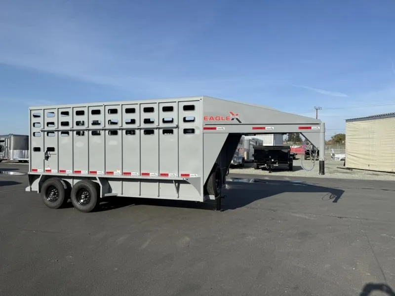 2026 Eagle X Trailers 16' GN Stock Trailer
