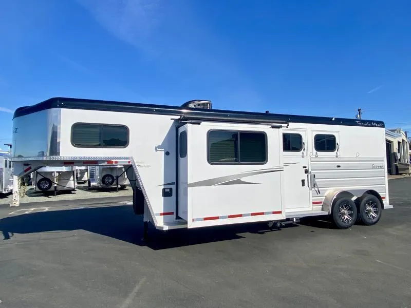 2021 Trails West Manufacturing Sierra 8x13SO LQ 2 Horse Trailer