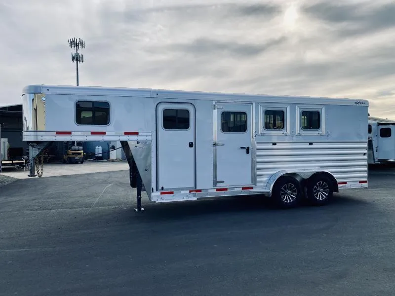 2025 Exiss Trailers 7300 GN 3 Horse Trailer