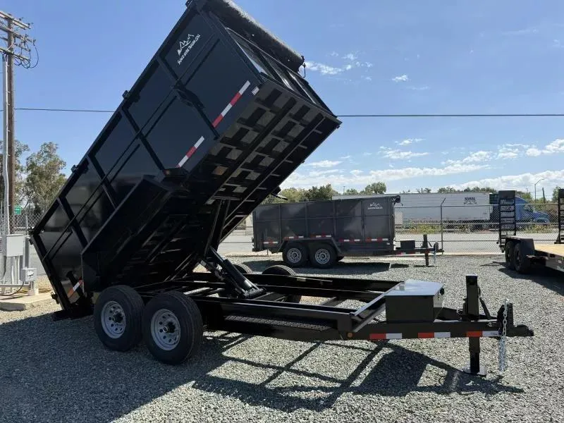 2026 Snake River 7x14 Dump Trailer 14K with Contractor PKG - 4' Sid